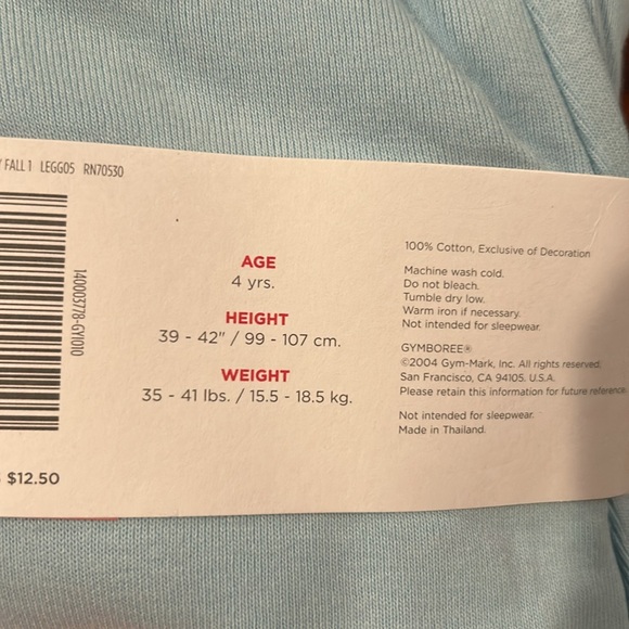 NWT Gymboree Blue lettuce edge Legging Fall 2005 Chelsea Girl or My Best Friend? - Picture 6 of 8